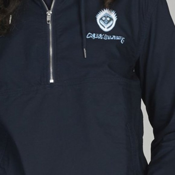 NEW - Quiksilver Womens Half-Zip Hooded Jacket MEDIUM - Picture 4 of 7